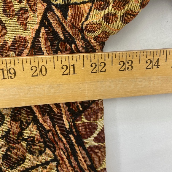 New Direction Womens Medium Large Jacket Button Front Multi Animal Print Brown - Picture 7 of 8